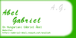 abel gabriel business card