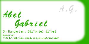 abel gabriel business card